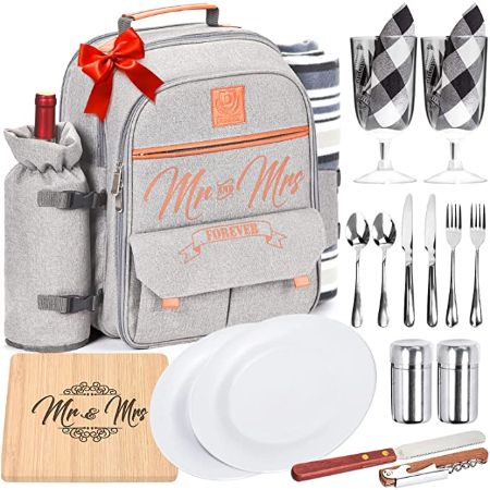 Mr. and Mrs. Insulated Picnic Backpack