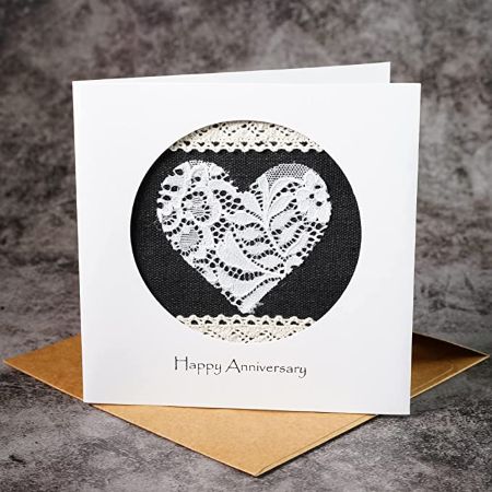 Real Lace Anniversary Card