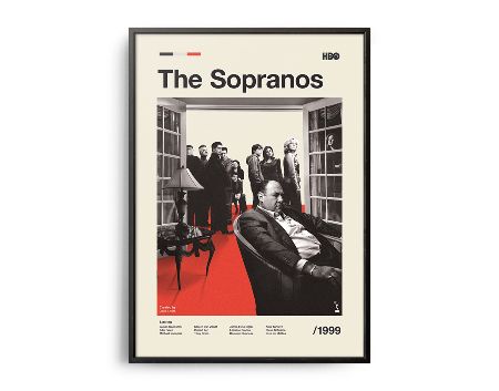 Vintage The Sopranos Movie Print