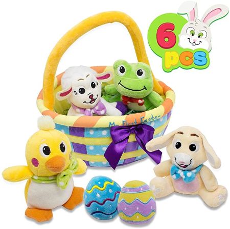 "My First Easter Egg Basket" Plush Set
