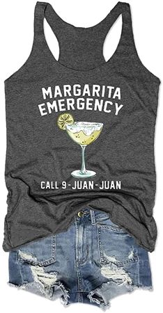 "Emergency Margarita" Racerback Tank Top