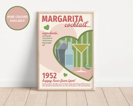 Retro Margarita Print